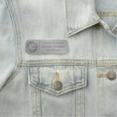 Porte-nom Logo Moderne & Or Entreprise Professionnel Employé (En situation)