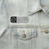 Porte-nom Logo Moderne & Or Entreprise Professionnel Employé (En situation)