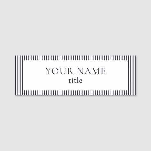 Porte-nom Logo Moderne Retro Vibe (Devant)