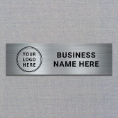 Porte-nom Logo moderne Silver Company