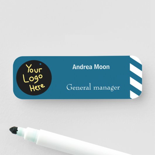 Porte-nom Logo personnalisé (En situation)