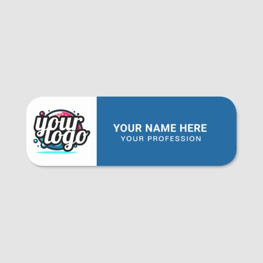 Porte-nom Logo personnalisé Code magnétique ou code de sécur (Devant)