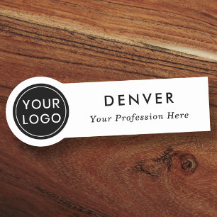 Porte-nom Logo personnalisé employé de l'entreprise couleur