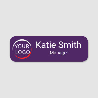 Porte-nom Logo personnalisé Employé Entreprise Personnalisée