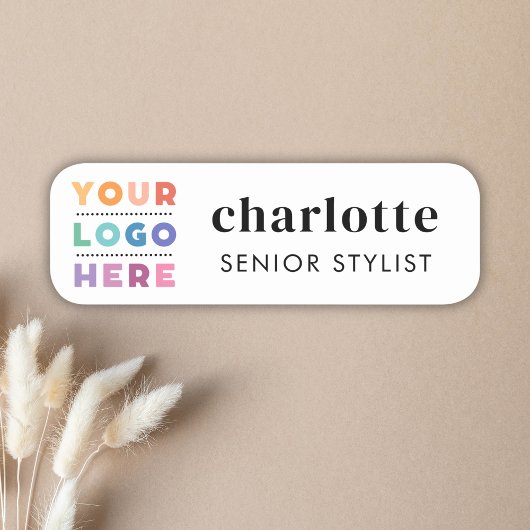 Porte-nom Logo personnalisé Employé Épingle magnétique ou de