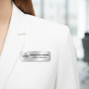 Porte-nom Logo personnalisé employé faux argent sécurité mag