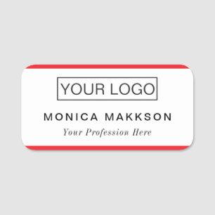 Porte-nom Logo personnalisé Employé Magnétique