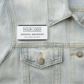 Porte-nom Logo personnalisé Employé Magnétique (En situation)