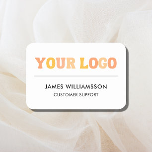 Porte-nom Logo Personnalisé Employé Magnétique Ou Retournant