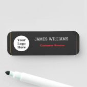 Porte-nom Logo Personnalisé Employé Magnétique Ou Sécurité (En situation)