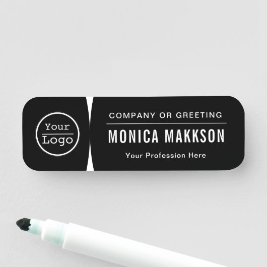 Porte-nom Logo Personnalisé Employé Pin Magnétique Ou De Séc (En situation)