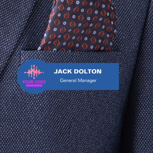 Porte-nom Logo Personnalisé Employé Pin Magnétique Ou De Séc