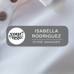 Porte-nom Logo Personnalisé Employé Pin Magnétique Ou De Séc