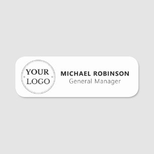 Porte-nom Logo Personnalisé Employé Pin Magnétique Ou De Séc
