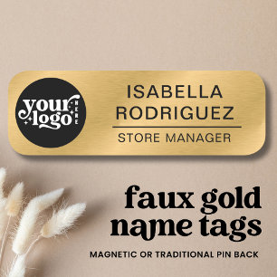 Porte-nom Logo Personnalisé Employé Sécurité magnétique Pin 