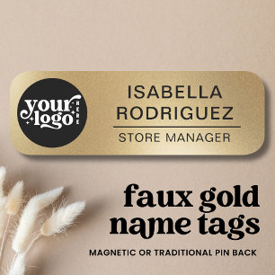 Porte-nom Logo Personnalisé Employé Sécurité magnétique Pin 