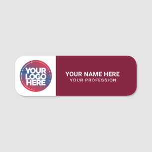 Porte-nom Logo personnalisé Épingle de sécurité ou magnétiqu
