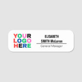 Porte-nom Logo personnalisé Épingle magnétique de l'employé  (Devant)