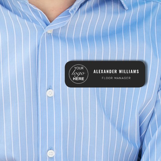 Porte-nom Logo personnalisé et employé