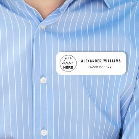 Porte-nom Logo personnalisé et employé