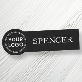 Porte-nom Logo personnalisé et nom de l'employé de l'entrepr