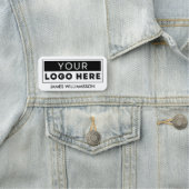 Porte-nom Logo personnalisé Nom de l'employé Balise magnétiq (En situation)