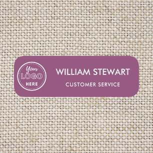 Porte-nom Logo personnalisé professionnel Berry Purple Emplo