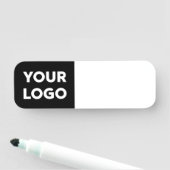 Porte-nom Logo personnalisé sur l'effacement sec réutilisabl (En situation)