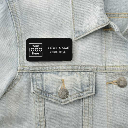 Porte-nom Logo professionnel Nom du personnel de l'employé (En situation)
