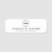 Porte-nom Logo professionnel simple (Devant)