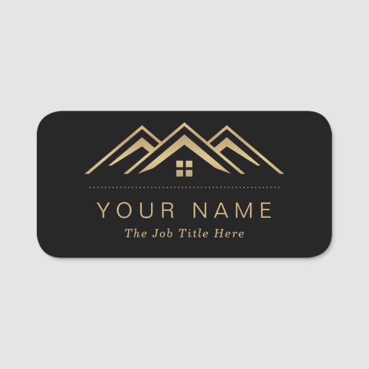 Porte-nom Logo Promotionnel immobilier moderne (Devant)