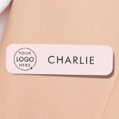 Porte-nom Logo rose | Business Employee Staff