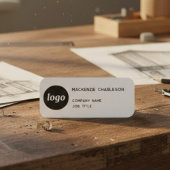 Porte-nom Logo Simple Minimaliste