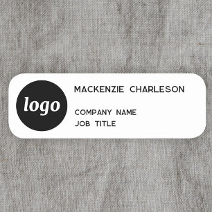 Porte-nom Logo Simple Minimaliste