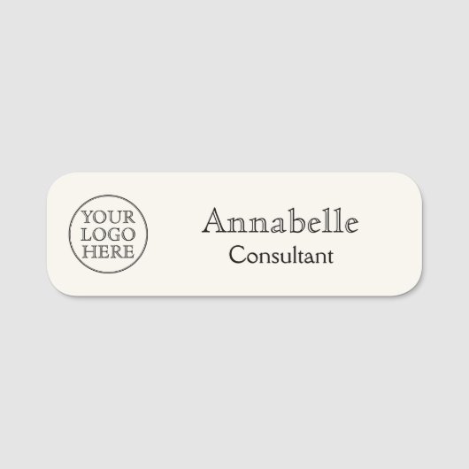 Porte-nom Logo vintage (Devant)