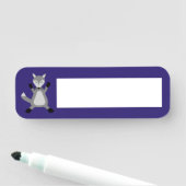 Porte-nom Loup d'Halloween mignon (En situation)