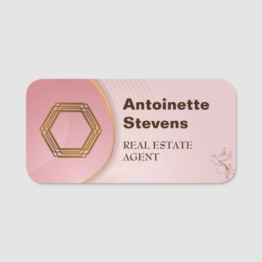 Porte-nom Luxe (Devant)