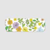 Porte-nom Ma conception de fleurs (Devant)