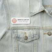 Porte-nom Magnetic Company Logo Employé Professionnel (En situation)