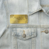 Porte-nom Magnifique Moderne Belle Or Parfait (En situation)