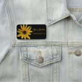 Porte-nom Magnifique Sunflower Jaune Noire (En situation)