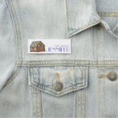 Porte-nom Maison de pain d'épices Noël Vacances d'hiver (En situation)