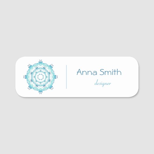 Porte-nom Mandala (Devant)