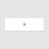 Porte-nom Mandala papillon floral | Design d'art Boho pourpr (Devant)