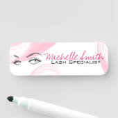 Porte-nom Maquillage Artiste Lash Extensions Lashes Brosses (En situation)
