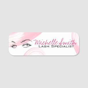 Porte-nom Maquillage Artiste Lash Extensions Lashes Brosses
