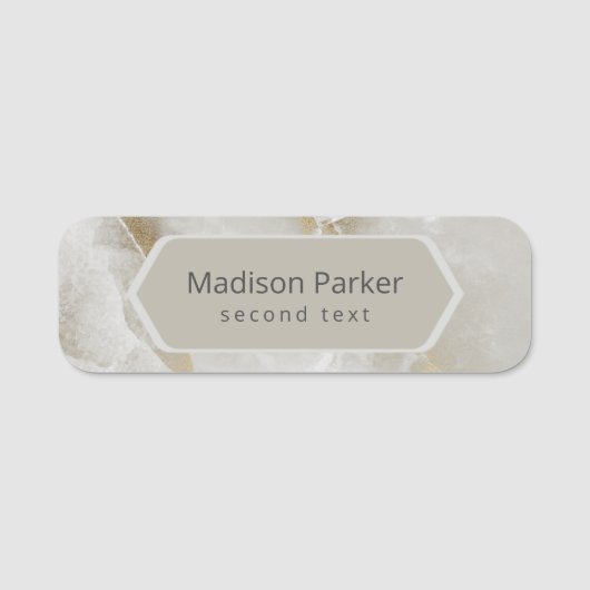 Porte-nom Marble Pastel (Devant)