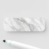 Porte-nom Marbre Blanc (En situation)
