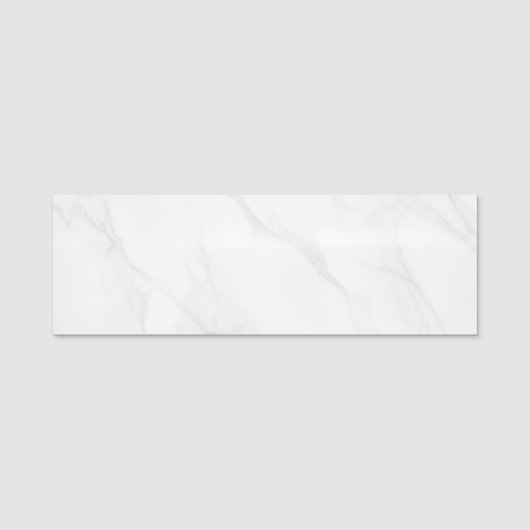 Porte-nom Marbre Blanc (Devant)