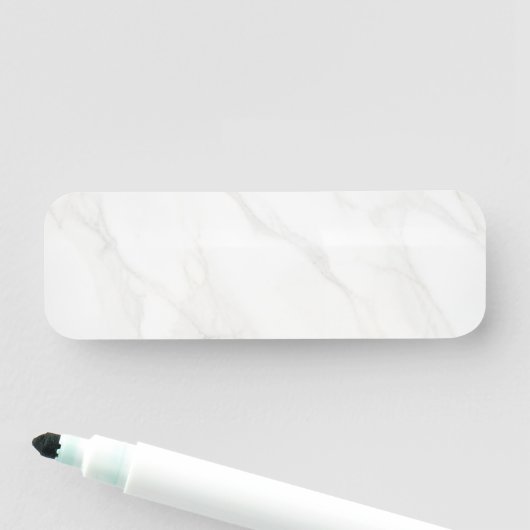 Porte-nom Marbre Blanc (En situation)